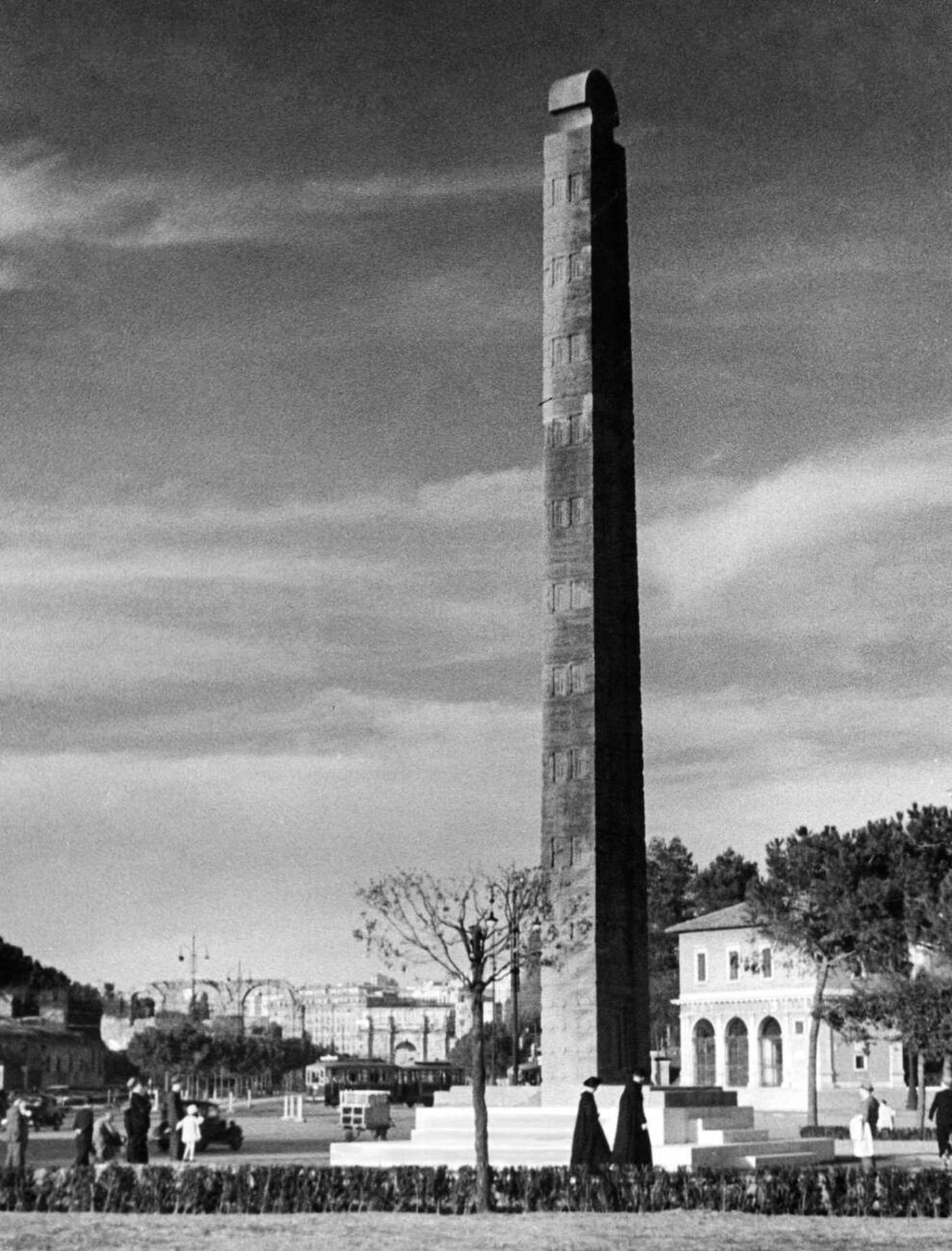 #89 Stele of Axum, Piazza di Porta Capena, Rome, 1930s.