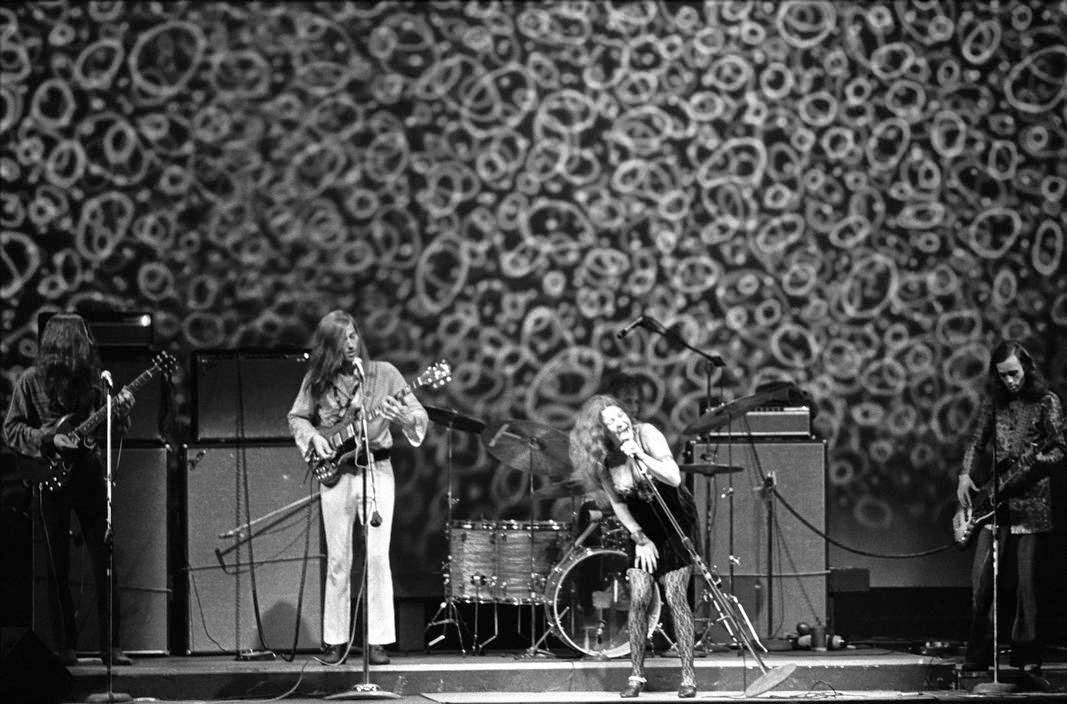 Janis Joplin and Big Brother &; the Holding Co., opening night of the Fillmore East, NYC, 1968.