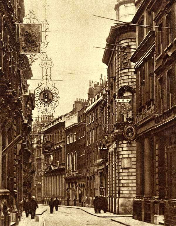 #18 Old signs in Lombard St by William Whiffin