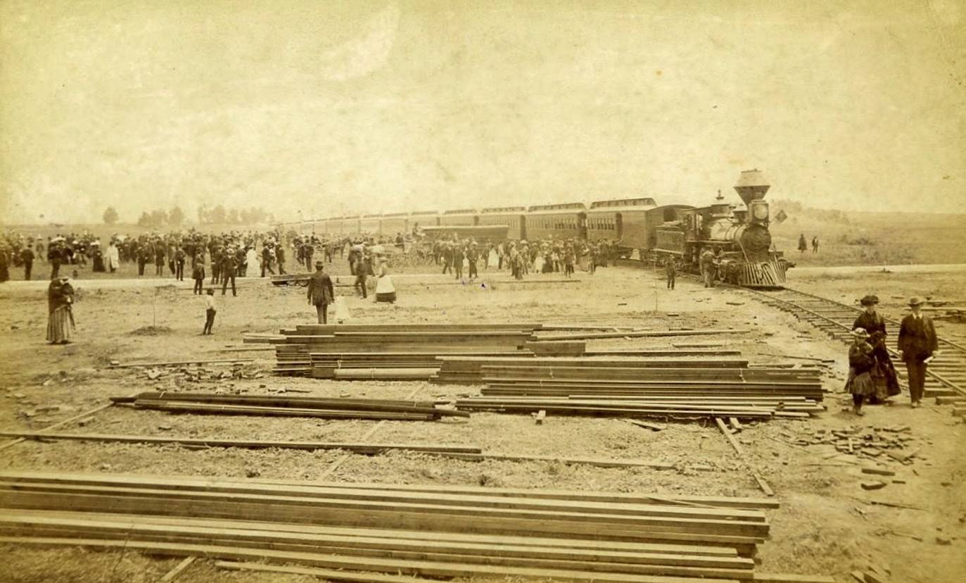 #3 This is the Southern Pacific railroad as it enters Santa Monica. The railroad ignited a bustling tourism industry along the Pacific Coast.