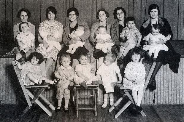 #17 Six mothers and 11 children who benefitted from the family-assistance programs offered at the Settlement House in Madison.