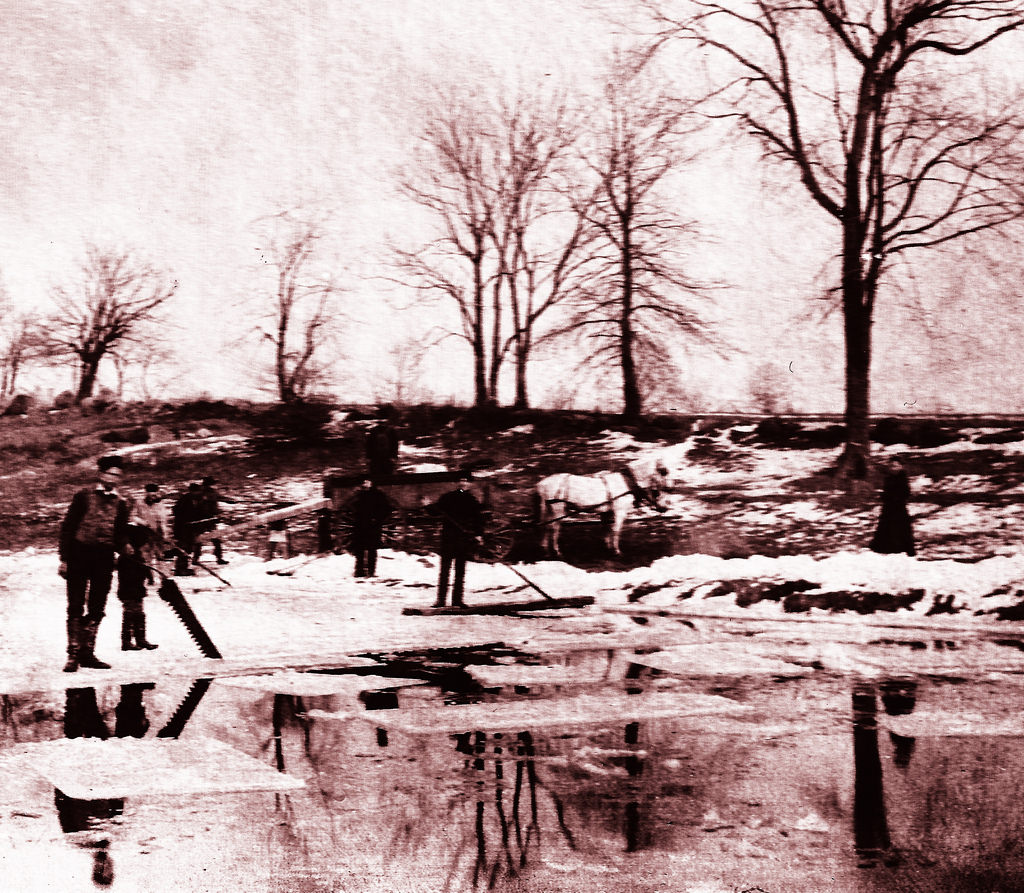 #14 Cutting ice in the Bronx, ca. late 1890s