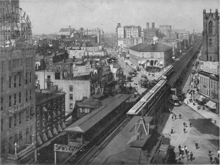 #19 Herald Square, 6th Avenue, Broadway, and 35th Street, NYC, 1898