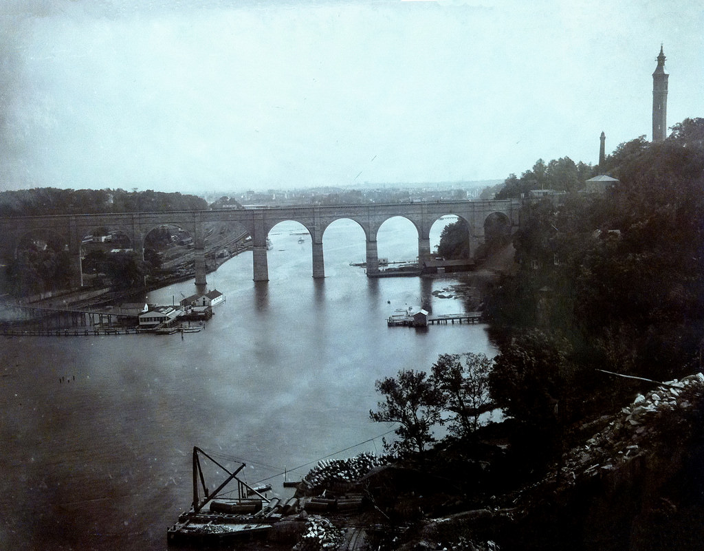 #20 High Bridge, from Washington Heights with The Bronx to the left, 1892