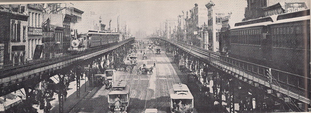 #21 New York City El on The Bowery, 1895