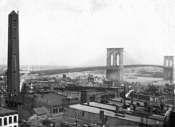 #47 Brooklyn Bridge and Lower Manhattan, 1899