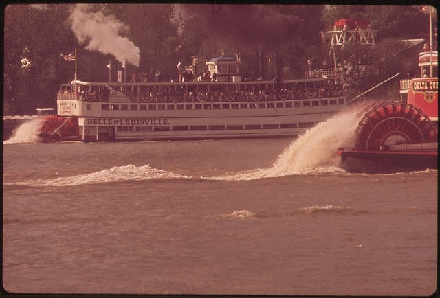 #17 The “Belle Of Louisiana” On The Ohio River. The Paddlewheel Steamboat Is Owned By Louisville And Jefferson County, May 1972