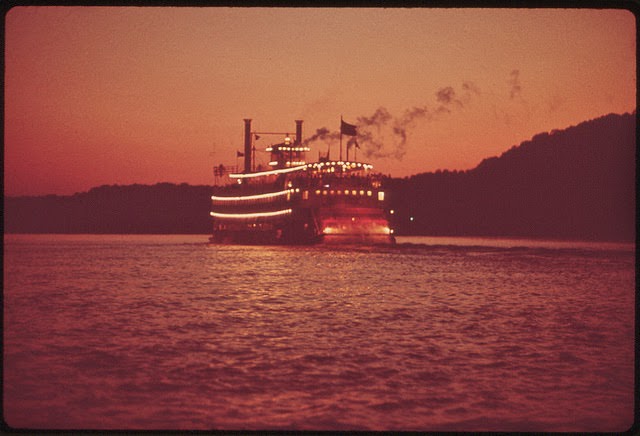 #20 Paddlewheel Steamboat On The Ohio River, May 1972