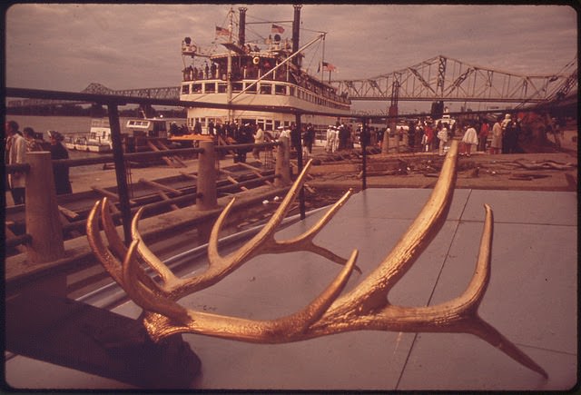 #23 Belle Of Louisiana, A Paddlewheel Steamboat Owned By Louisville And Jefferson County, May 1972