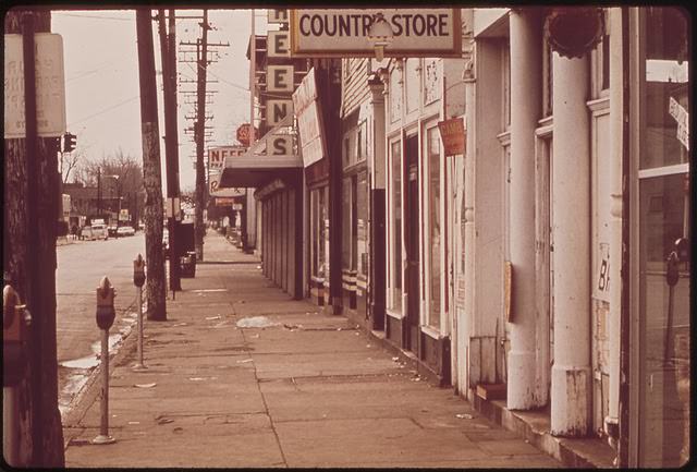 #57 The Streets Of The Louisville Waterfront Area, Portland, Are Deserted Following Evacuation, March 1972