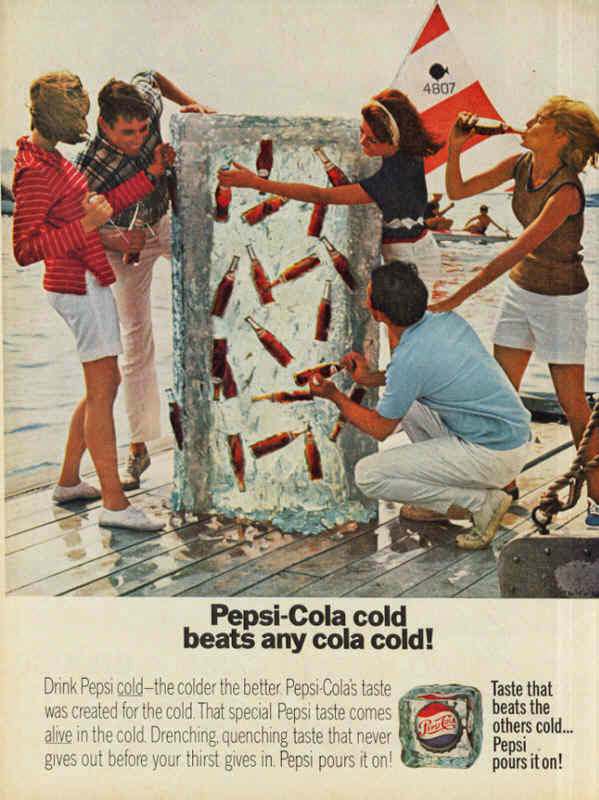 The Ice-Cold Revolution: How Pepsi Used Temperature to Fight the Cola Wars Vintage Ads