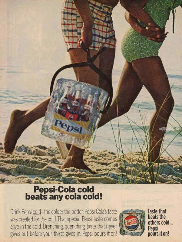 The Ice-Cold Revolution: How Pepsi Used Temperature to Fight the Cola Wars Vintage Ads