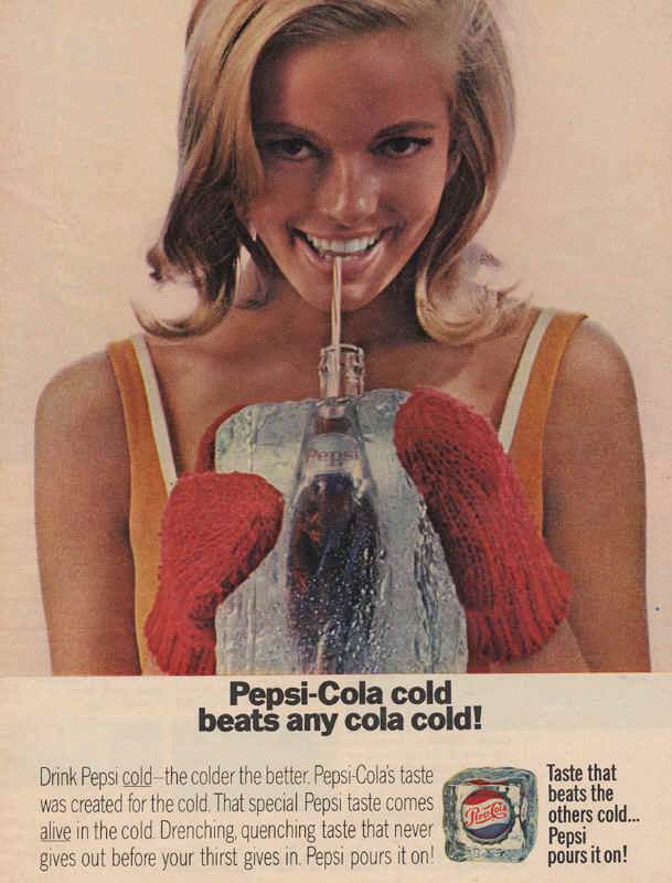 The Ice-Cold Revolution: How Pepsi Used Temperature to Fight the Cola Wars Vintage Ads
