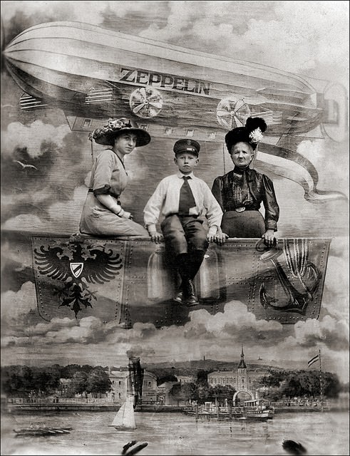 Granny’s got everything under control in this photograph, Germany, Coepenick, 1912.