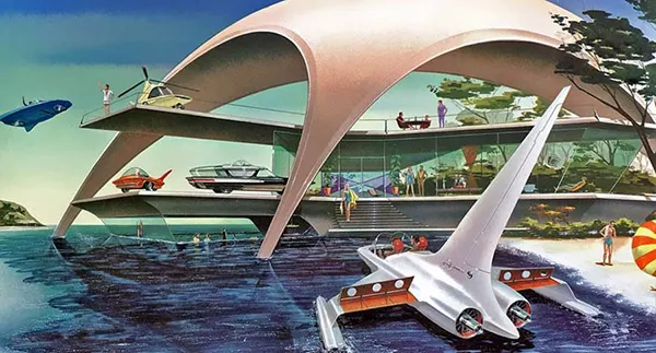#9 A vision of what beach vacations might be like in the future.