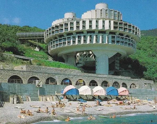 Sanatorium Druzhba, Yalta, Ukraine, built in 1985.