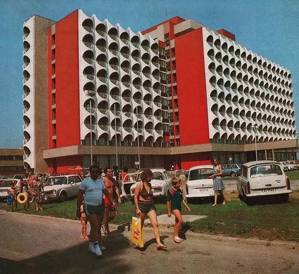 Ezüstpart Hotel, Siófok, Hungary, built between 1978–1983.
