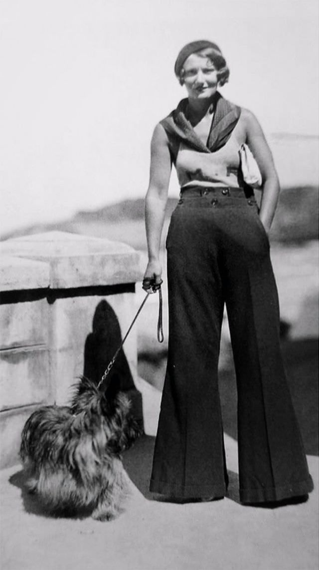 When Pants Went Glam: The Rise of Super High-Waist, Wide-Leg Trousers for Women in the 1930s Fashion