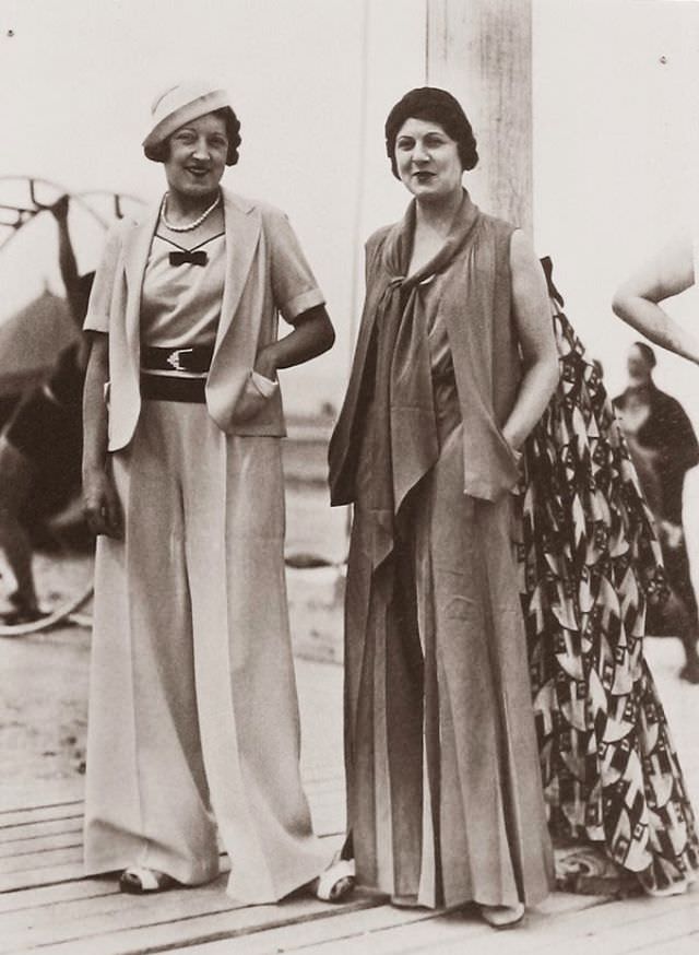 #6  When Pants Went Glam: The Rise of Super High-Waist, Wide-Leg Trousers for Women in the 1930s #6 Fashion