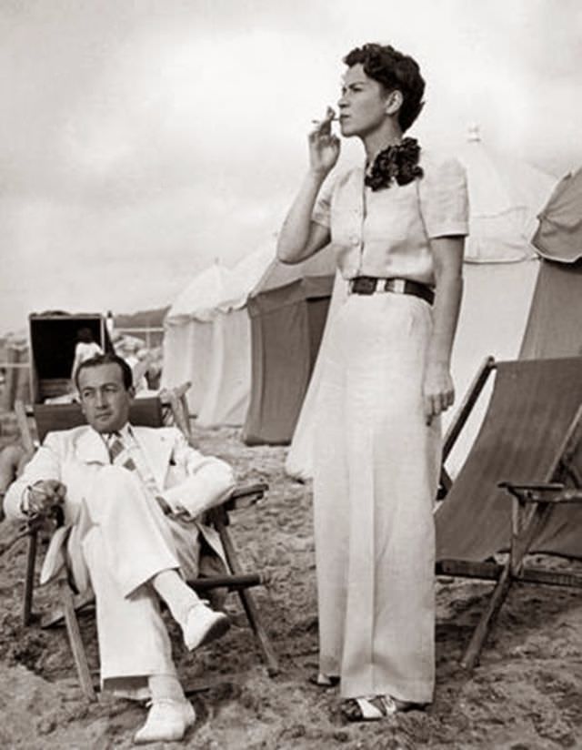 When Pants Went Glam: The Rise of Super High-Waist, Wide-Leg Trousers for Women in the 1930s Fashion