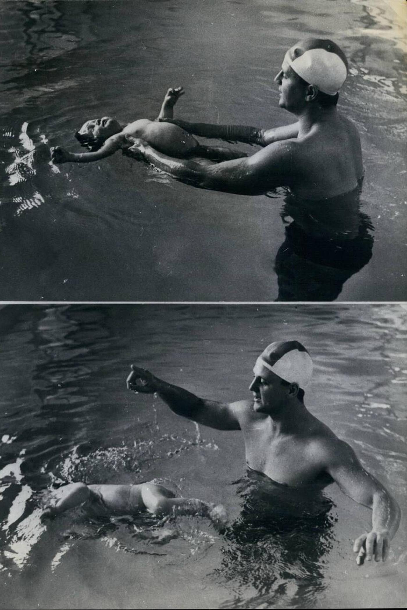#27 Babies learn to swim before they can walk in Germany, 1967.