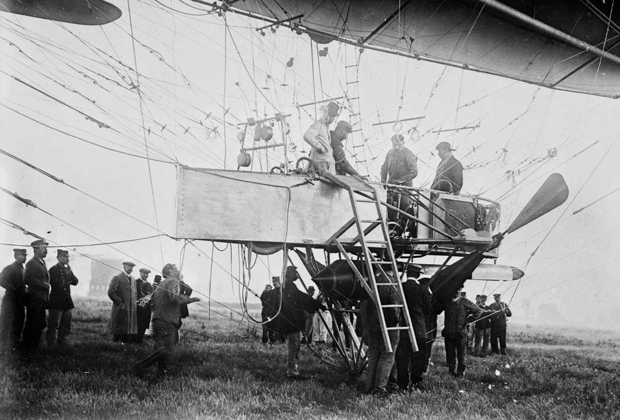 Car of French Military Dirigible “Republique.”